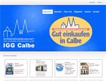 Tablet Screenshot of igg-calbe.de